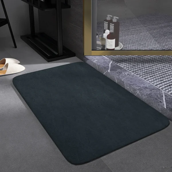 Aristocrat Aqua Non Slip Bath Mat Charcoal