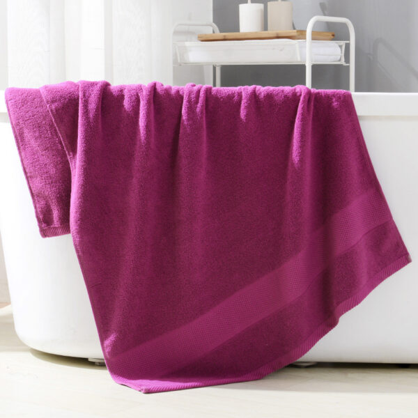 Silken Sanctuary Soft Cotton Bath Towel Rose